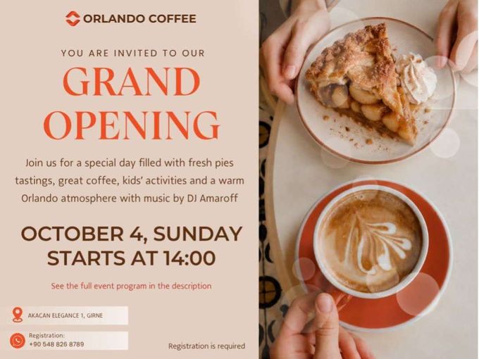 GRAND OPENING OF ORLANDO COFFEE