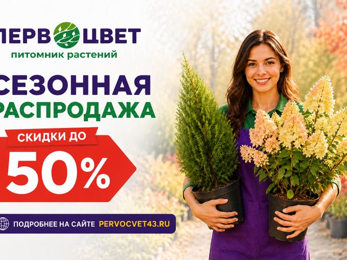 Сезонная распродажа в Первоцвет!