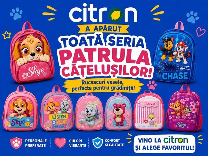 🎒 Nou la CITRON: colecția Patrula Cățel