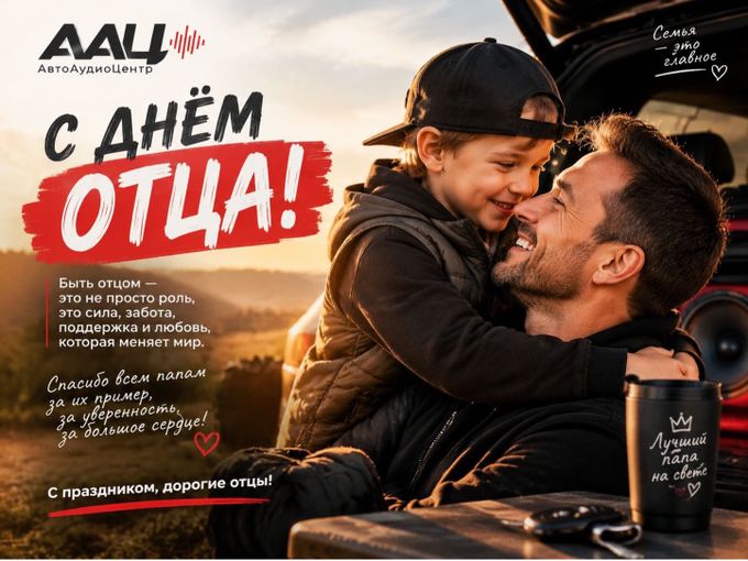 С Днём отца от АвтоАудиоЦентра!