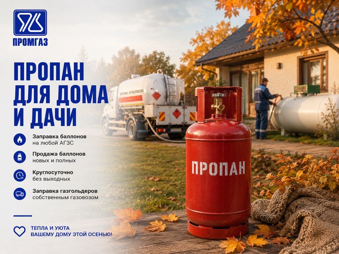 Осень близко: газ для дома и дачи 🍂