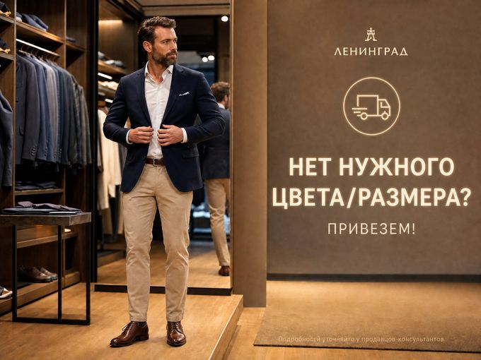 Нет нужного цвета/размера? Привезем!