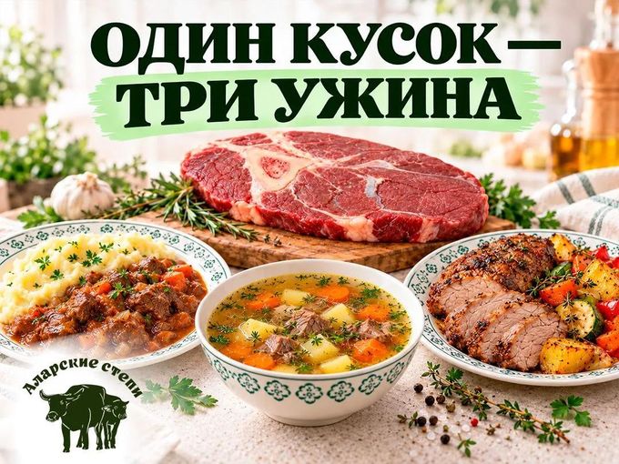 ОДИН КУСОК — ТРИ УЖИНА 🥩