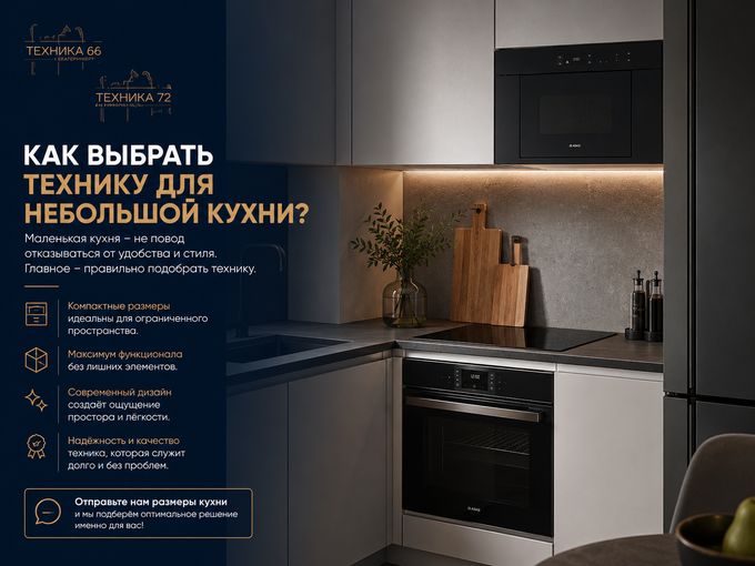 Как выбрать технику для небольшой кухни?