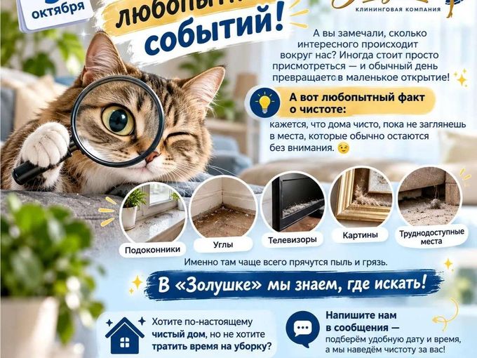 🔎 9 октября — День любопытных событий!