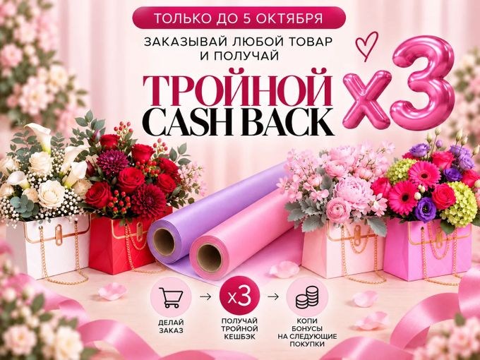 🔥  Тройной кешбэк до 5 октября!