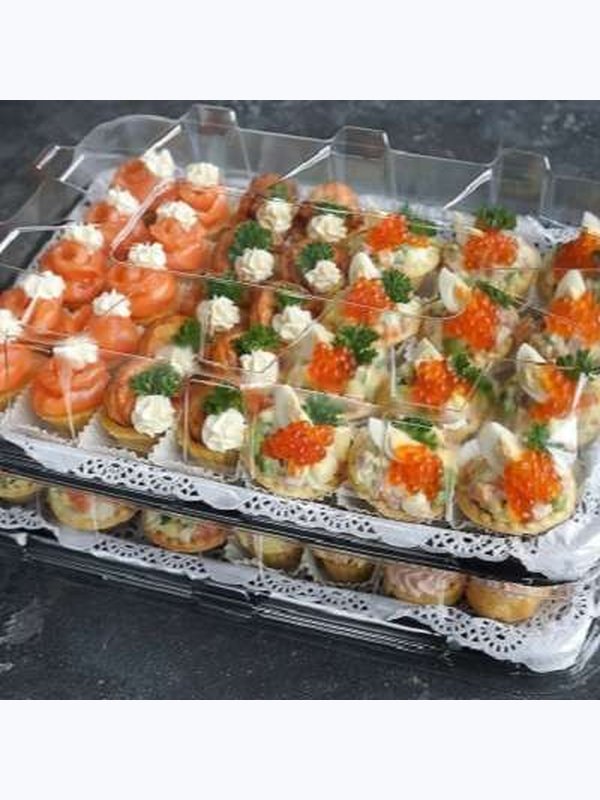 Набор № 1 Канапе с мясом, рыбой и морепродуктами