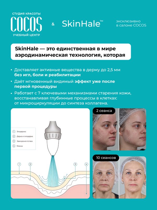 Комплекс увлажнения "Аэродинамическое омолаживание SkinHale"