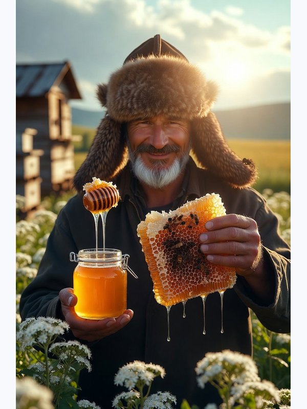 🍯 Настоящий башкирский мёд прямо с фермы «Клубника Шаран»! Свежая откачка, натуральный вкус, без посредников. От 0,5 до 50 л. Самая популярная фасовка — 3 л. Доставка и самовывоз.