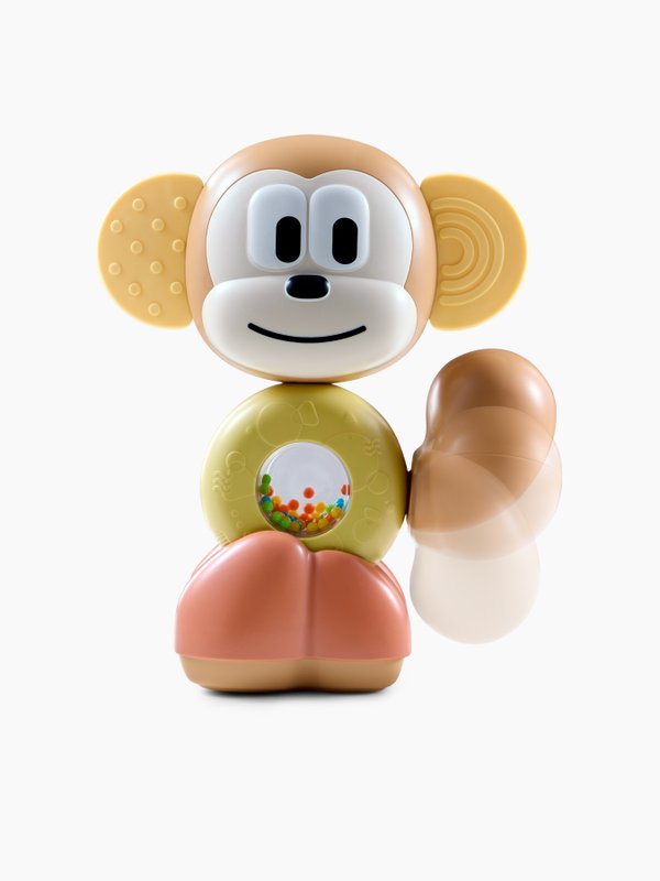Игрушка-погремушка обезьянка FUNKY MONKEY ФАНКИ МАНКИ multicoloured Happy Baby (0+)