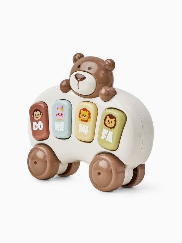 Игрушка медвежонок пианино TEDDY MELODY beige Happy Baby (0+)