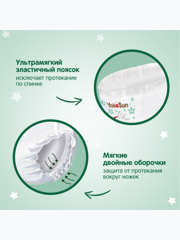 Трусики YOKOSUN Premium размер XXL 15-23 кг 28 шт Q-форма