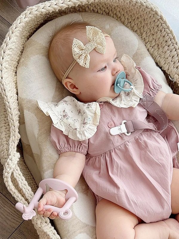 Пустышка с соской из натурального латекса S 0-6 мес Milk mint Paomma