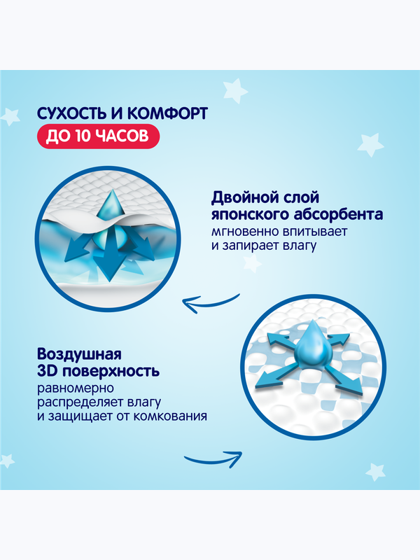 Подгузники YOKOSUN размер S до 6 кг 64 шт