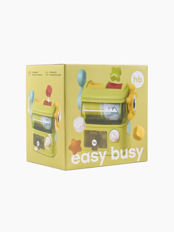 Игрушка развивающая EASY BUSY light green Happy Baby (0+)