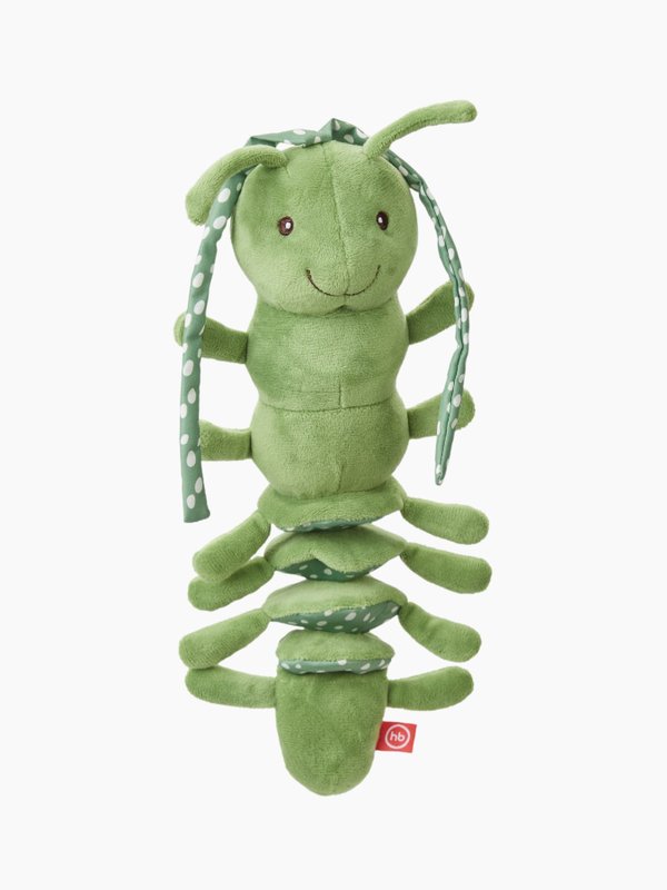 Подвесная игрушка-растяжка с вибрацией Гусеничка (green) Happy baby (0+)