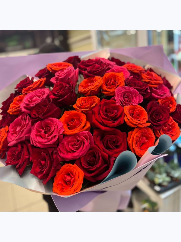 WOW- букет из 51 эквадорской розы