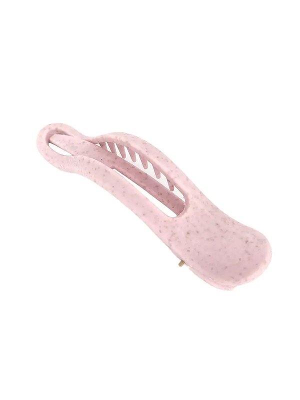 Solomeya straw banana hair clip, крабик для волос из натуральной пшеницы в форме банана