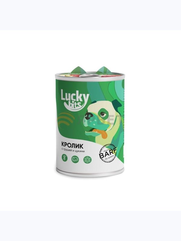 Lucky Bits Консервы для собак полнорационные 400г