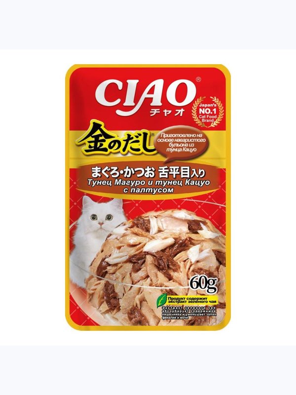 INABA КИННОДАСИ влажный корм 60г для кошек пауч