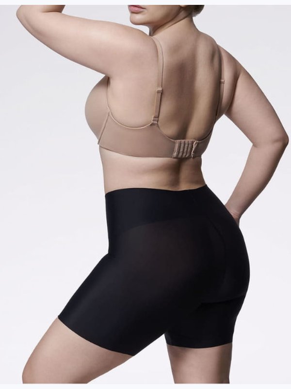 Труси Бермуди Безшовка JULIMEX SLIM 574 // Бежевий / Чорний