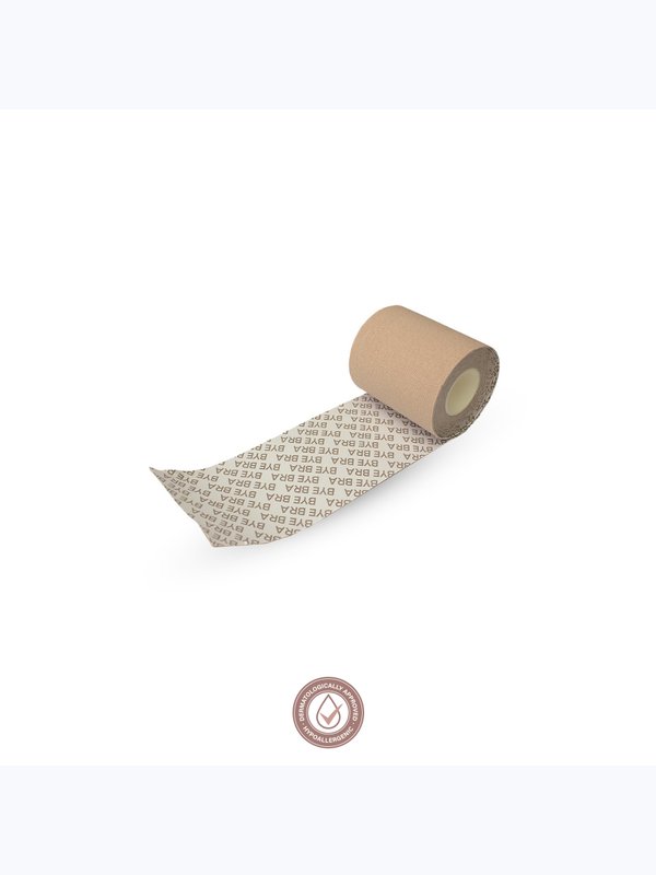 Тейп 6,5см*500см BYEBRA TAPES 1250 //Бежевий
