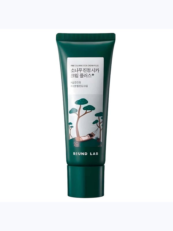 Двойной крем с экстрактом центеллы для проблемной кожи Round Lab Pine Calming Cica Cream Plus 60мл