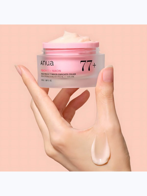 Интенсивный крем-пудинг для гладкой и сияющей кожи Anua Peach 77% Niacin Enriched Cream 50 мл
