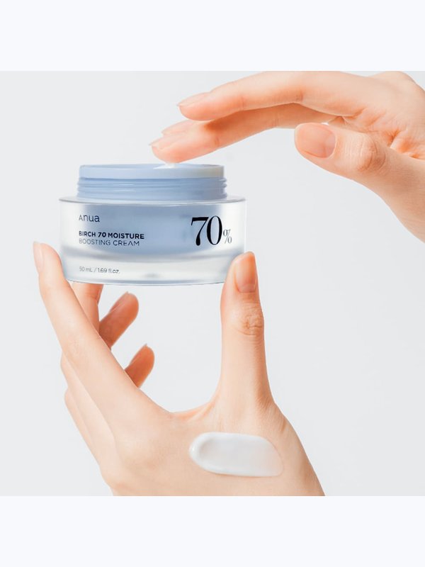 Успокаивающий крем с берёзовым соком Anua Birch 70% Boosting Cream Moisture 50мл