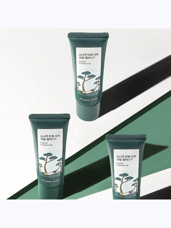 Двойной крем с экстрактом центеллы для проблемной кожи Round Lab Pine Calming Cica Cream Plus 60мл