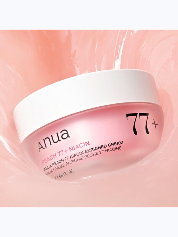 Интенсивный крем-пудинг для гладкой и сияющей кожи Anua Peach 77% Niacin Enriched Cream 50 мл