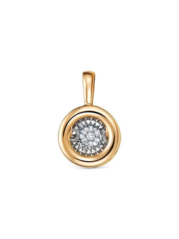 Подвеска с бриллиантами 32715-159-00-00 из красного золота VESNA jewelry