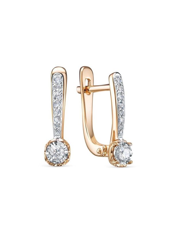 Серьги из красного золота Vesna jewelry 22241-159-46-00