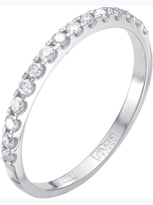 Кольцо из белого золота Vesna jewelry 1554-251-00-00/16,0 размер с бриллиантами