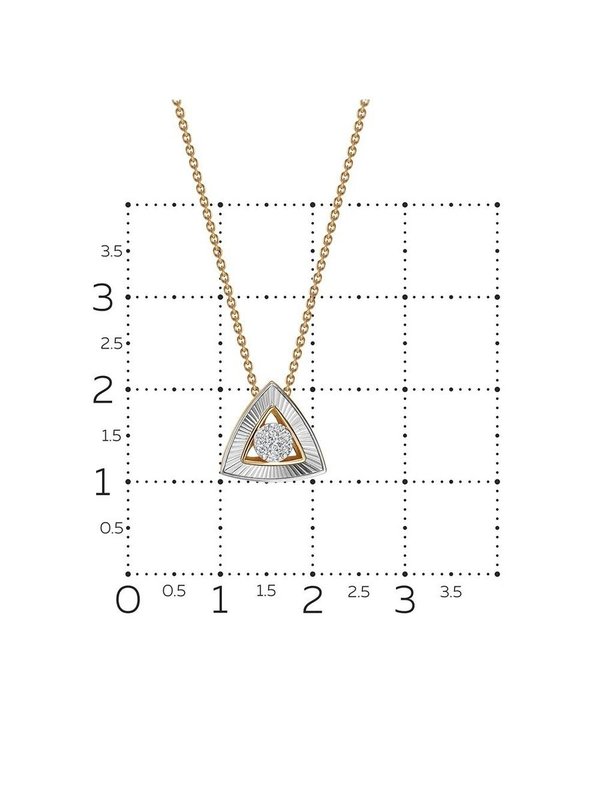 Колье с бриллиантами из красного золота Vesna jewelry