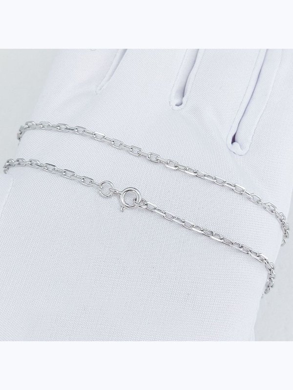 Серебряная цепочка 925, плетение якорное, длина 55 см