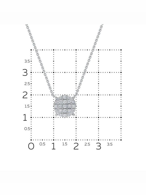 Золотое колье с бриллиантами Vesna jewelry 62459-251-00-01