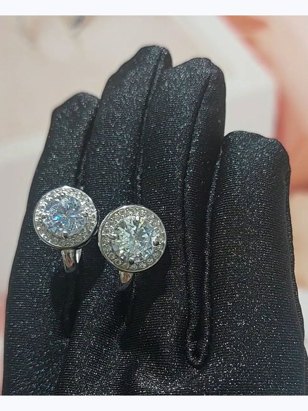 Серьги серебро арт.221-10-232 с фианитами