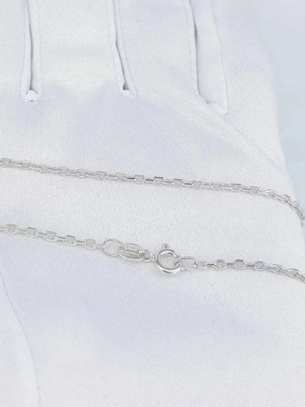 Серебряная цепочка 925, плетение якорное, родирование. длина 45 см