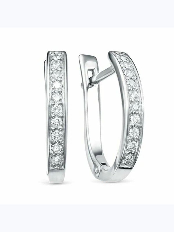 Золотые серьги Vesna jewelry 2881-251-00-00 c бриллиантами