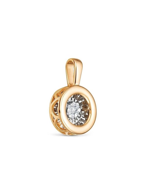 Подвеска с бриллиантами 32715-159-00-00 из красного золота VESNA jewelry