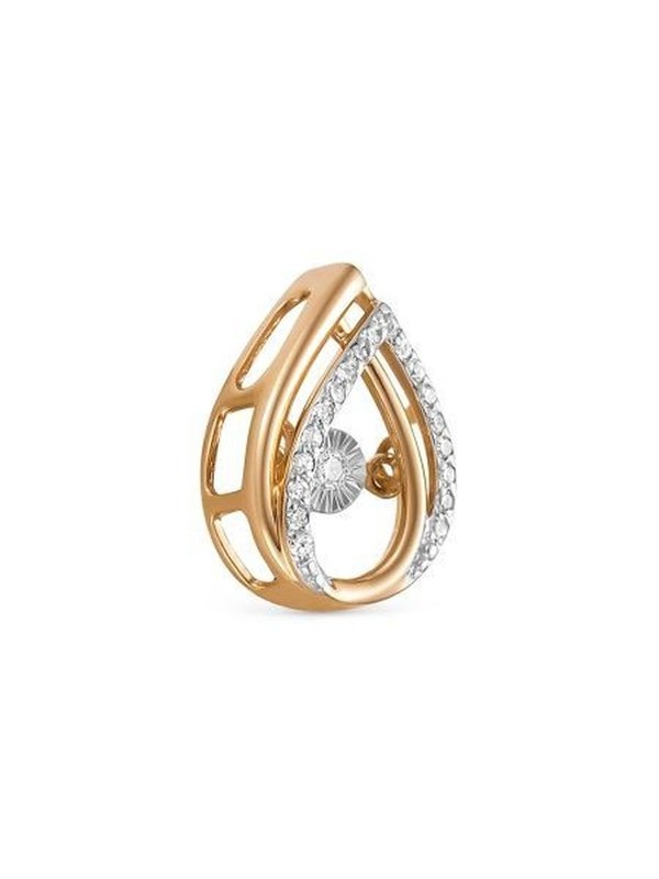 Подвеска с бриллиантами 32825-159-46-00 из красного золота VESNA jewelry