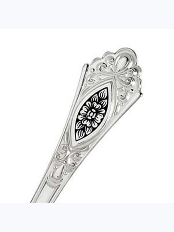 Серебряная чайная ложка Северная чернь