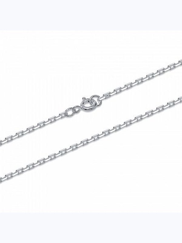 Серебряная цепочка 925, плетение якорное, родирование. длина 65 см