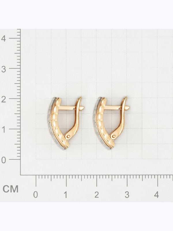 Серьги из красного золота 585 пробы Голден Глоб
