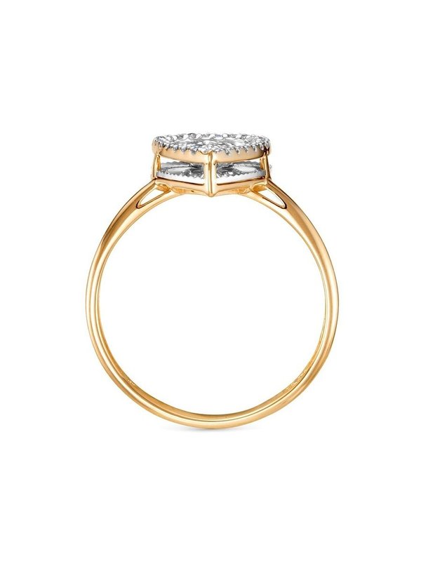 Кольцо с бриллиантами из красного золота Vesna jewelry