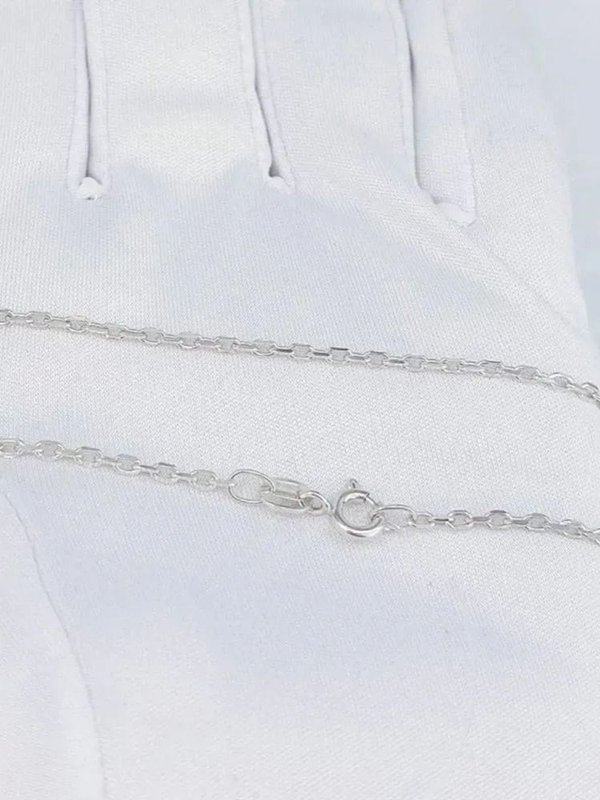 Серебряная цепочка 925, плетение якорное, родирование. длина 55 см