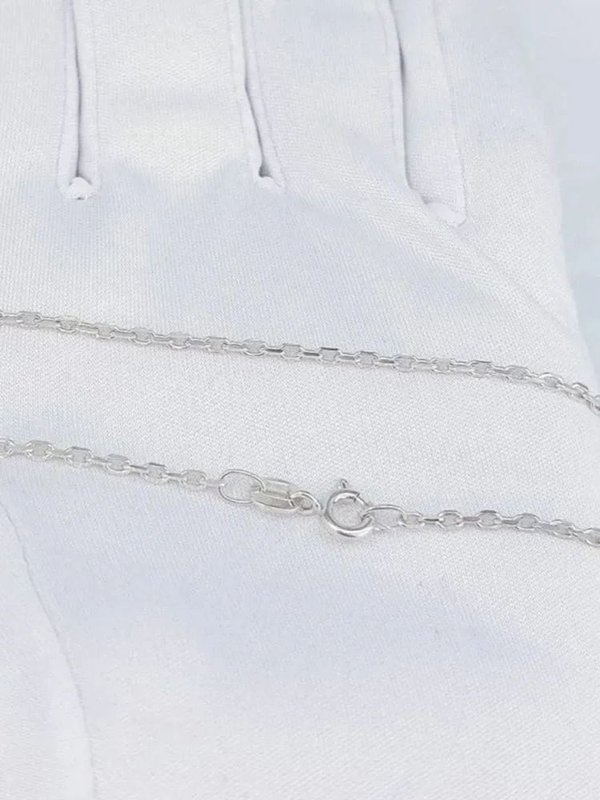Серебряная цепочка 925, плетение якорное, родирование. длина 50 см