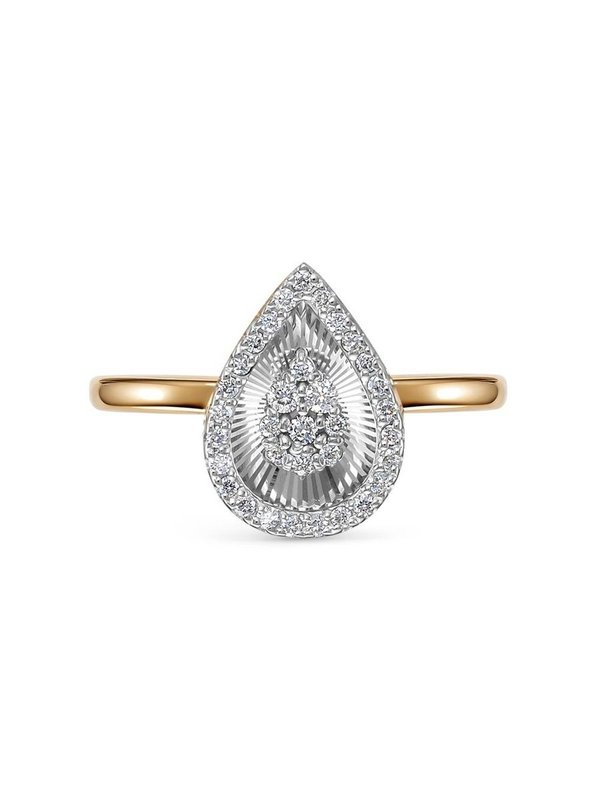 Кольцо с бриллиантами из красного золота Vesna jewelry