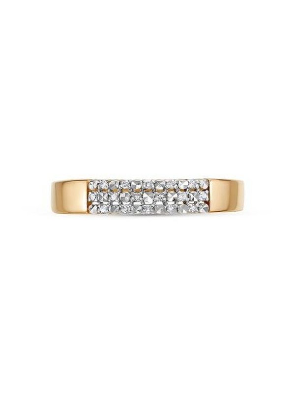 Кольцо с бриллиантами 13062-159-01-00/16 размер из красного золота Vesna jewelry
